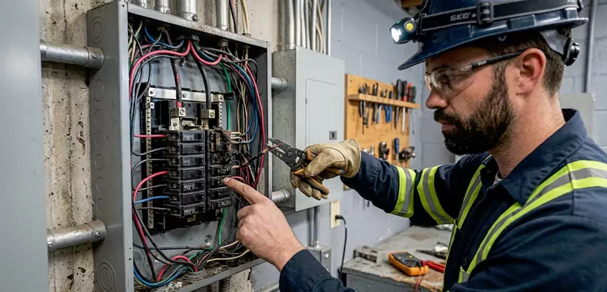 Breaker Box Short Circuit Repair in Alabaster
