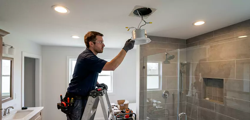 Bathroom and Shower Recessed Lighting Installation in Alabaster